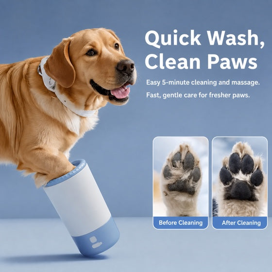 Electric Automatic Pet Foot Washing Machine Portable Quick Clean Low Noise Waterproof Dog Paw Cleaner Foot Cup