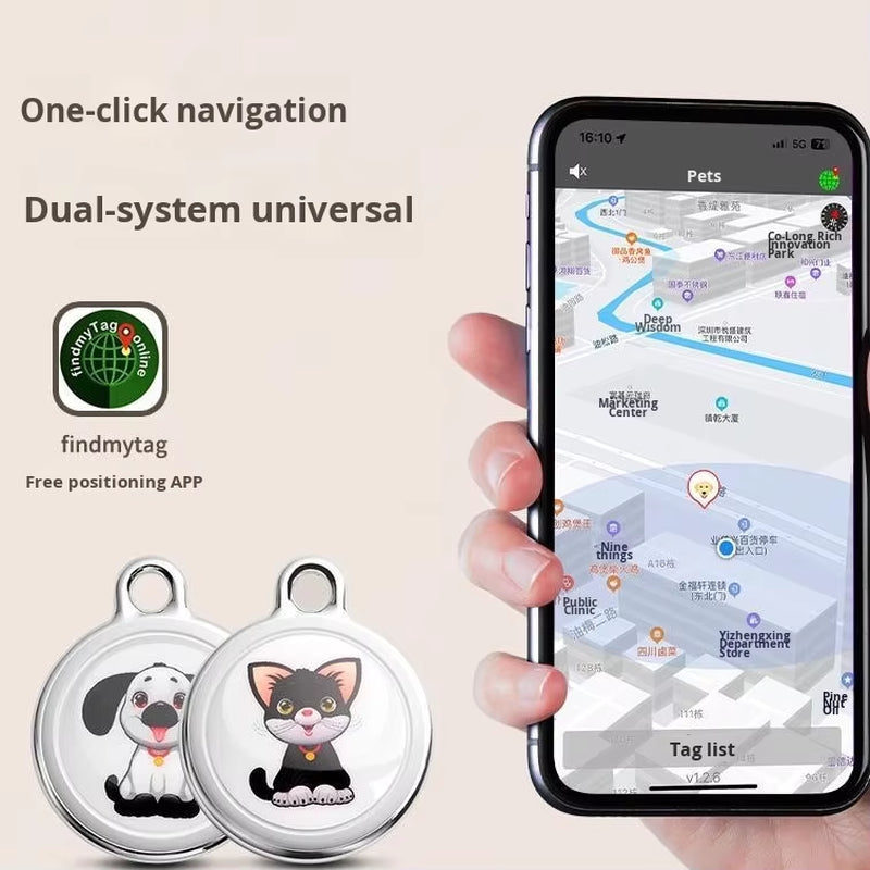 Global Ranging Pet Locator Smart GPS Pet Collar for Cat&Dog Anti-Lost Waterproof IP67 4G Network Tracking Positioning Device