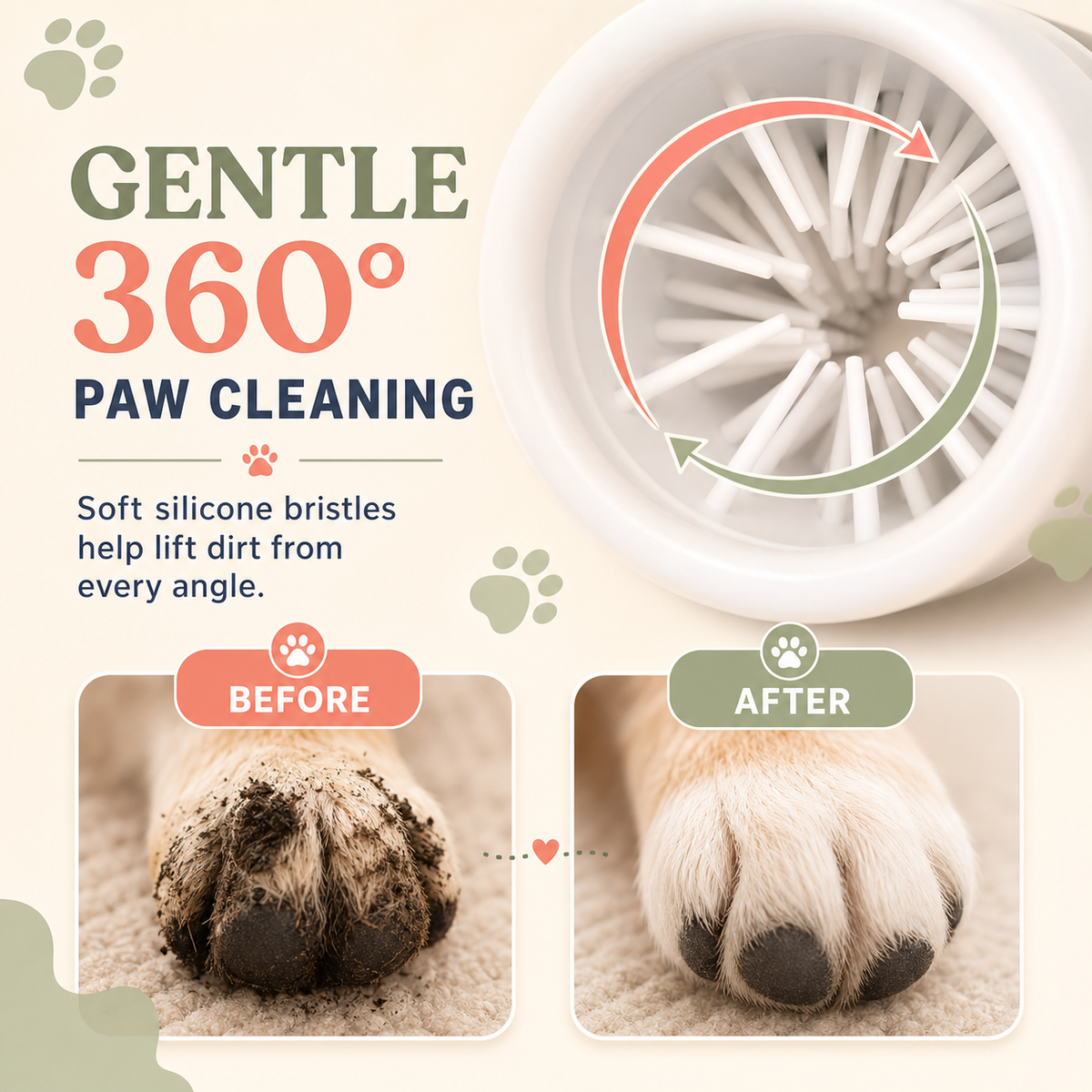 Dog Paw Cleaner Portable