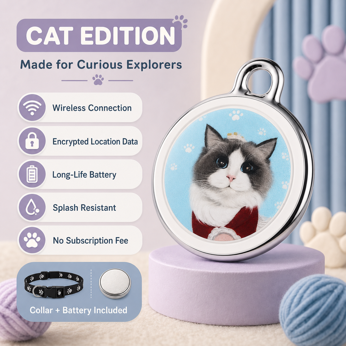 Smart GPS Pet Collar Waterproof