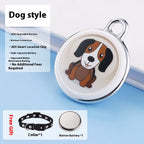 Global Ranging Pet Locator Smart GPS Pet Collar for Cat&Dog Anti-Lost Waterproof IP67 4G Network Tracking Positioning Device